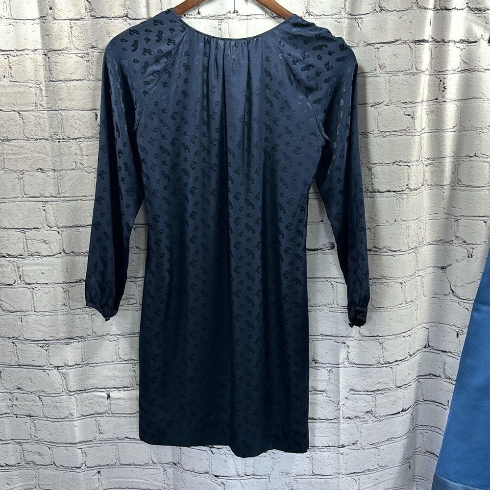 J.Crew Silk 3/4 Sleeve Shift Dress Size 00 - Picture 2 of 6
